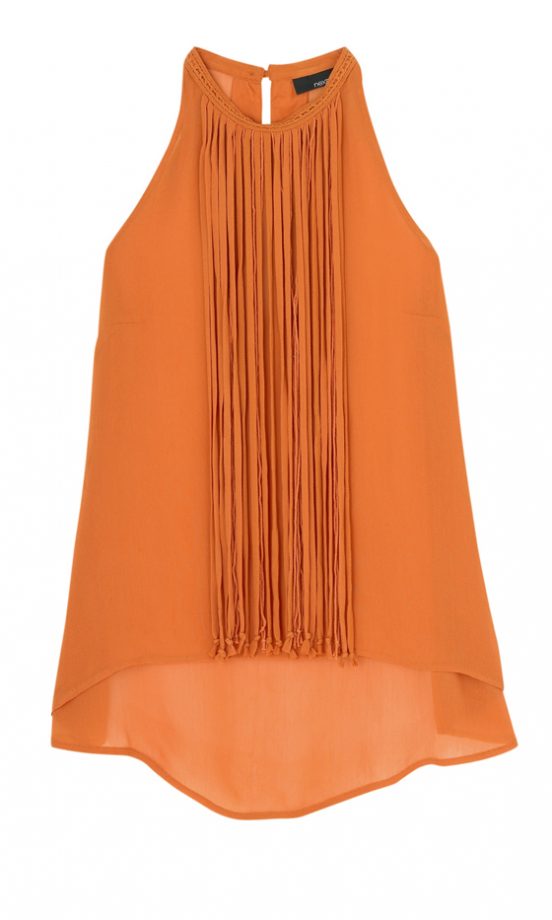 Next Pleat Front Orange Top, £32 - In Stores Only