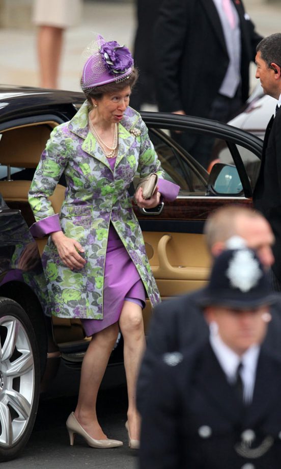 The Princess Royal Arrives At The Royal Wedding Of Kate Middleton And Prince William, 2011