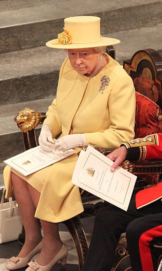 Queen Elizabeth II At The Royal Wedding Of Kate Middleton And Prince William, 2011