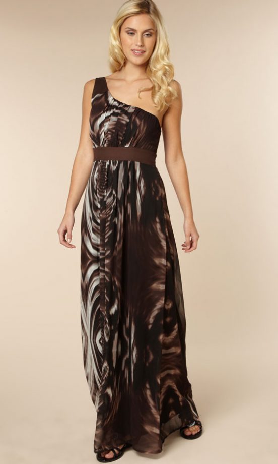Peacocks By Design One Shoulder Maxi Dress, £40 - In Store Only