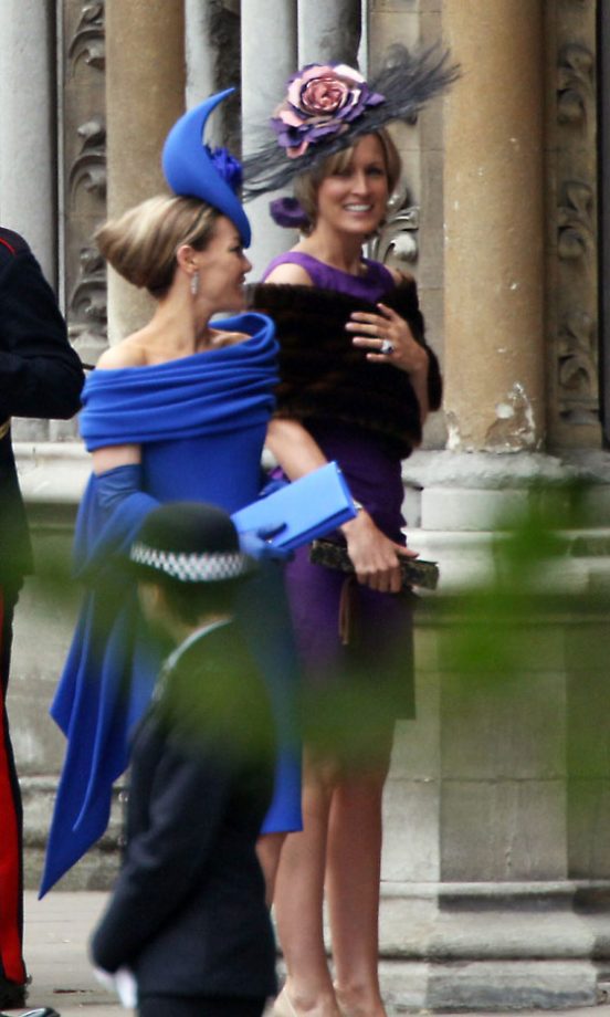 Tara Palmer Tomkinson And Sister Santa Montifiore Arrive At The Royal Wedding Of Kate Middleton And Prince William, 2011
