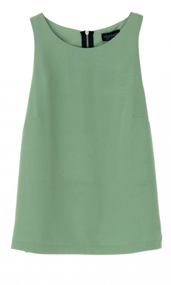 Topshop Green Silk Veset, £28.50 - In Stores Only
