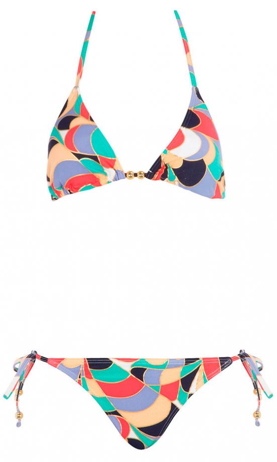 Dorothy Perkins Multi Block Bikini - Top, £10 And Bottoms, £10