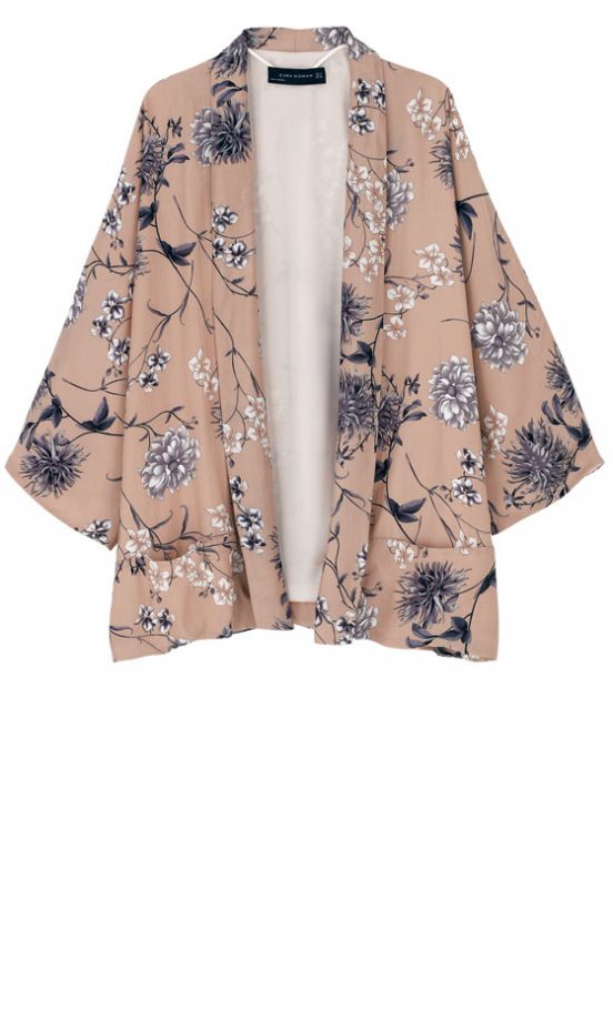 Zara Floral Kimono Jacket, £69.99 - In Store Only
