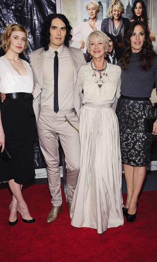 Greta Gerwig, Russell Brand, Helen Mirren And Jennifer Garner At The New York Film Premiere Of Arthur, 2011