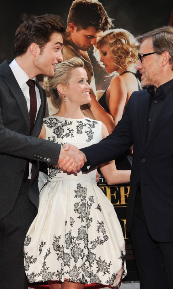 Robert Pattinson, Reese Witherspoon And Christoph Waltz At The New York Film Premiere Of Water For Elephants, 2011