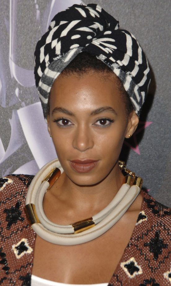 Solange Knowles Wearing A Statement Turban At The Night of a Billion Reality Stars Gala 2011