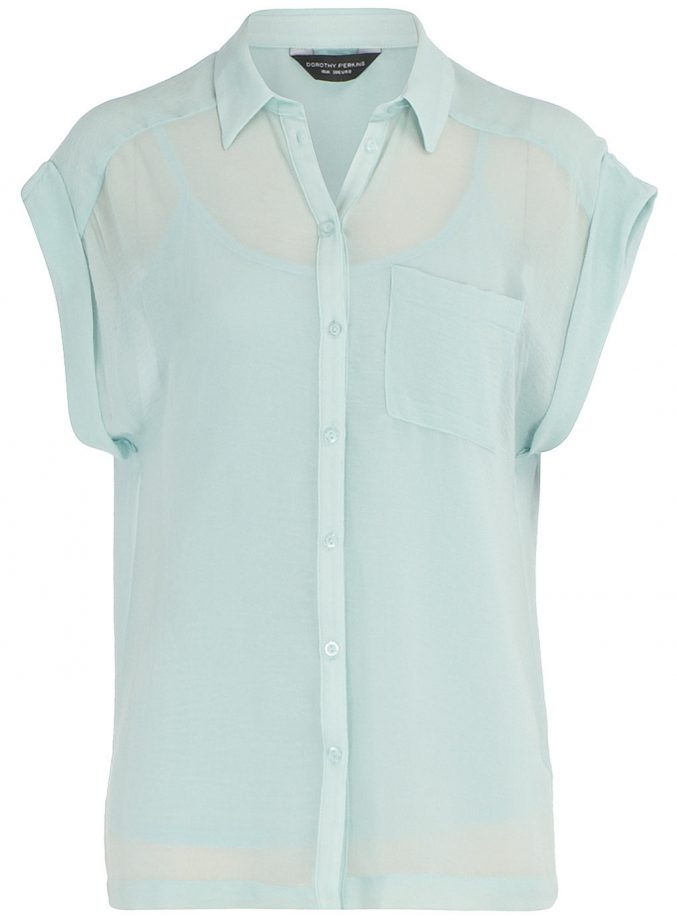 Dorothy Perkins Mint Pocket Blouse, £28