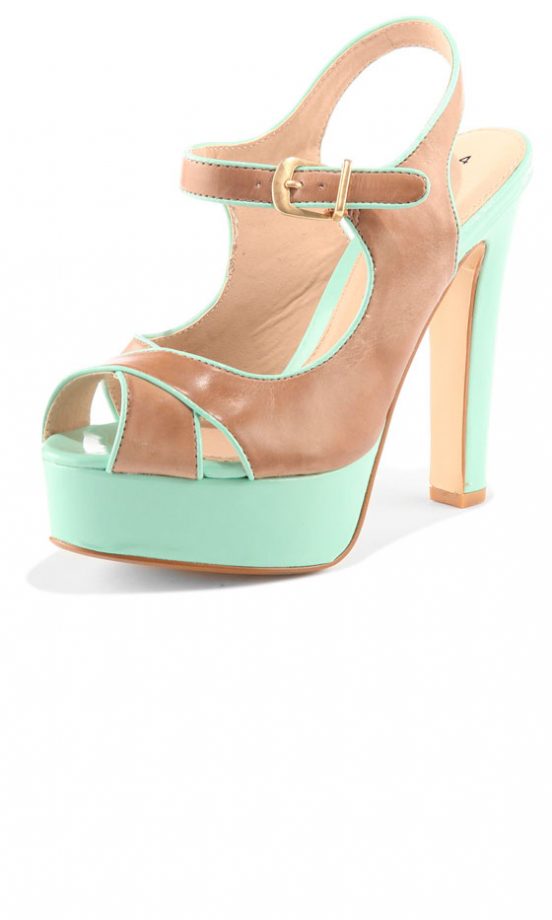 Dorothy Perkins Tan Contrast Platform Shoes, £40