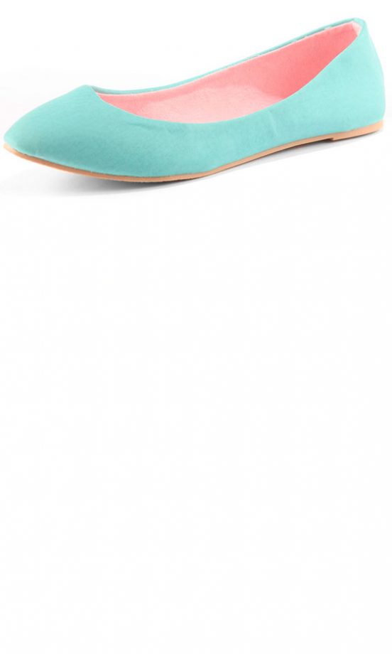 Dorothy Perkins Aqua Flat Shoe, £18