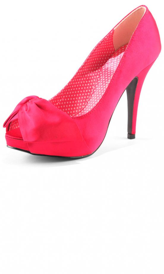Dorothy Perkins Satin Bow Court Shoe, £35