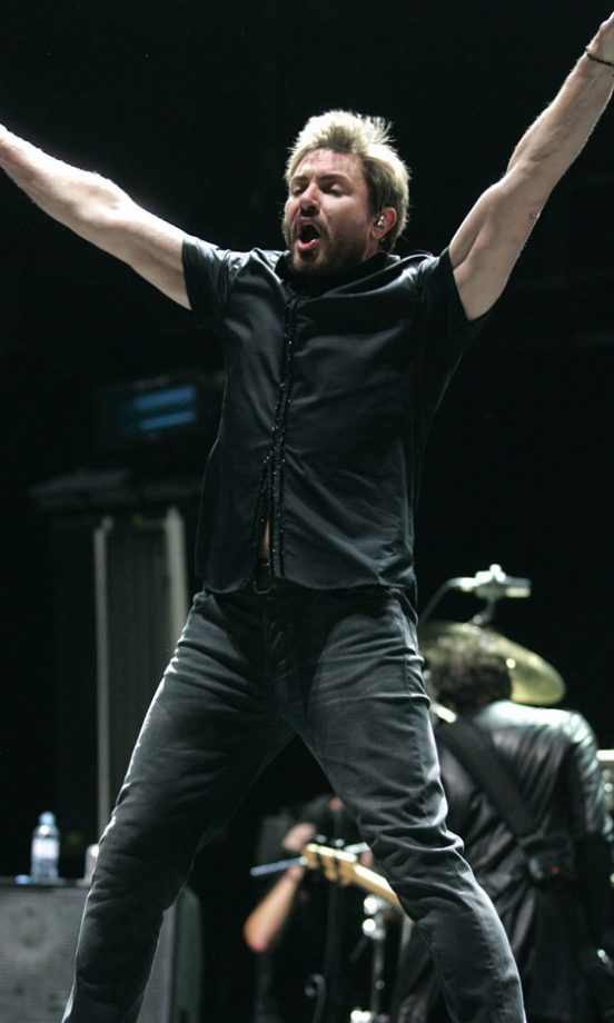 Simon Le Bon From Duran Duran Performs At Coachella Music Festival 2011