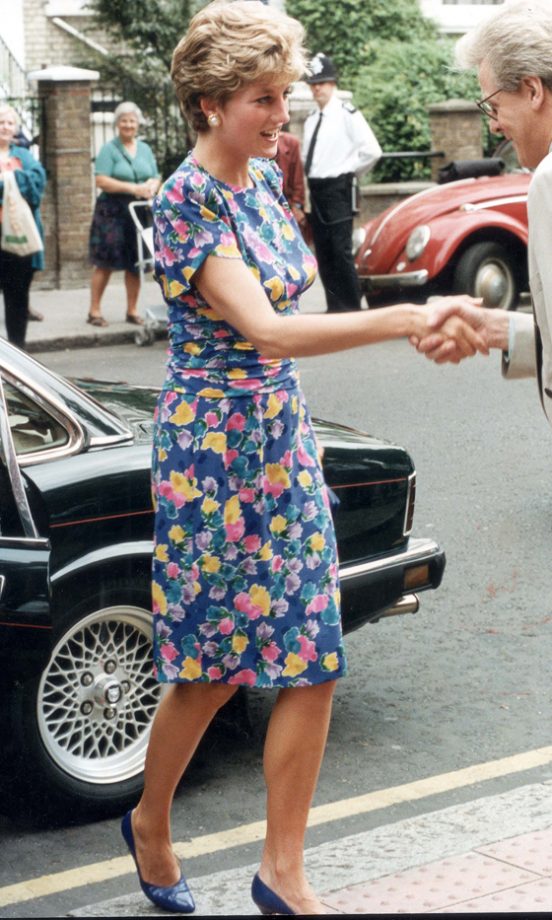 We Love Princess Diana's Floral Dress - The Neckline Is More Appropriate For An Official Visit, 1992