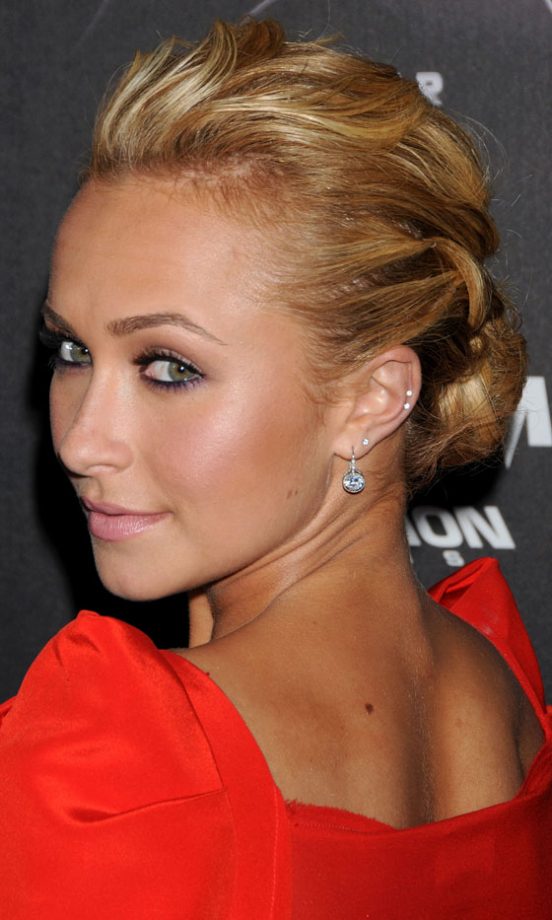 Loosely Tong Hair And Pin Back Into A Sophisticated Bun Like Hayden Panettiere, 2011