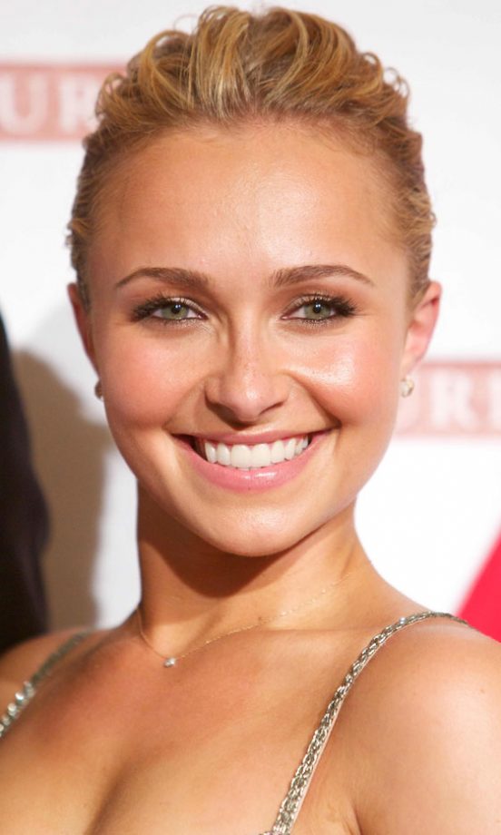 Hayden Panettiere Made The Best Of Her Pretty Face With A Messy Updo Hairstyle, 2011