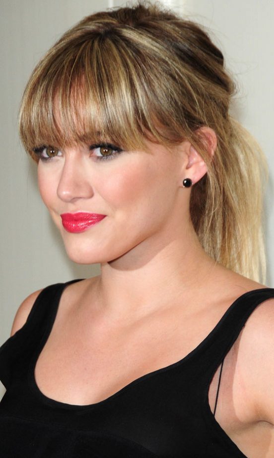 We Love Hilary Duff's Simple Ponytail And Fringe Hairstyle, 2011