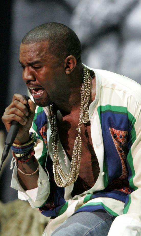Kayen West On Stage At Coachella Music Festival 2011