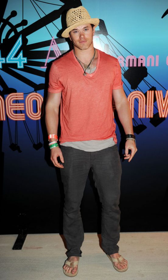 Kellan Lutz At Coachella Music Festival 2011