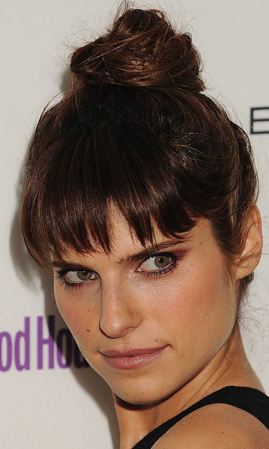 Lake Bell Works The Topknot Hairstyle In Style, 2011