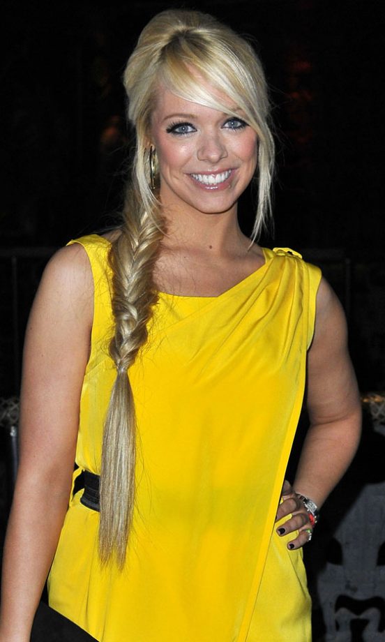 Liz McClarnon Opted For A Fat Fishtail Plait For Her Birthday Party, 2011