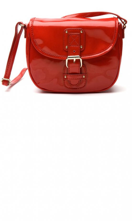 Mango Patent Mini Satchel - In Stores Only