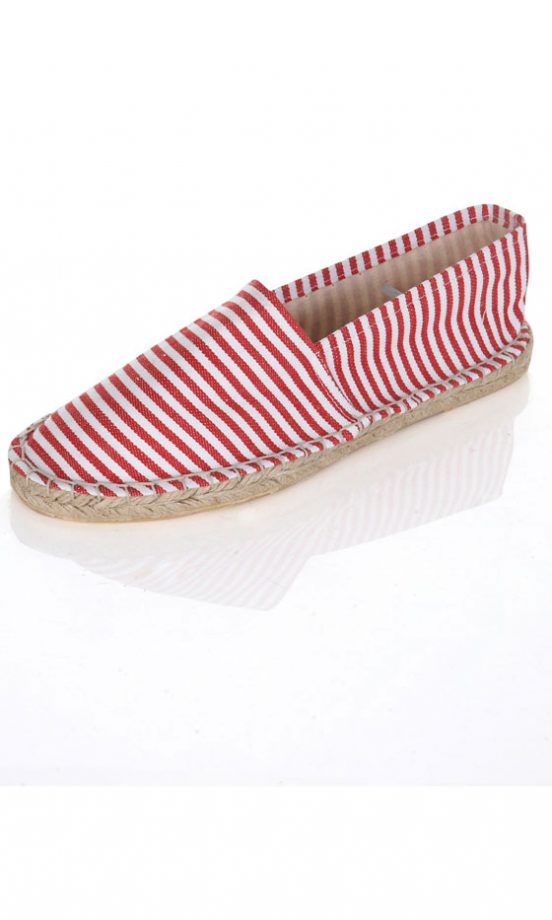 Miss Selfridge Love Red Stripe Espadrilles, £12