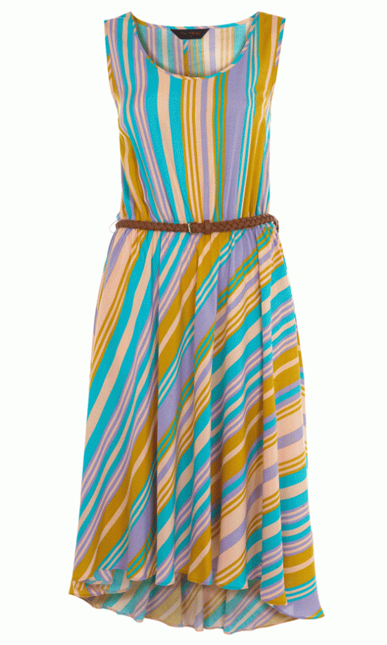 Miss Selfridge Stripe Drop Back Dress, £40