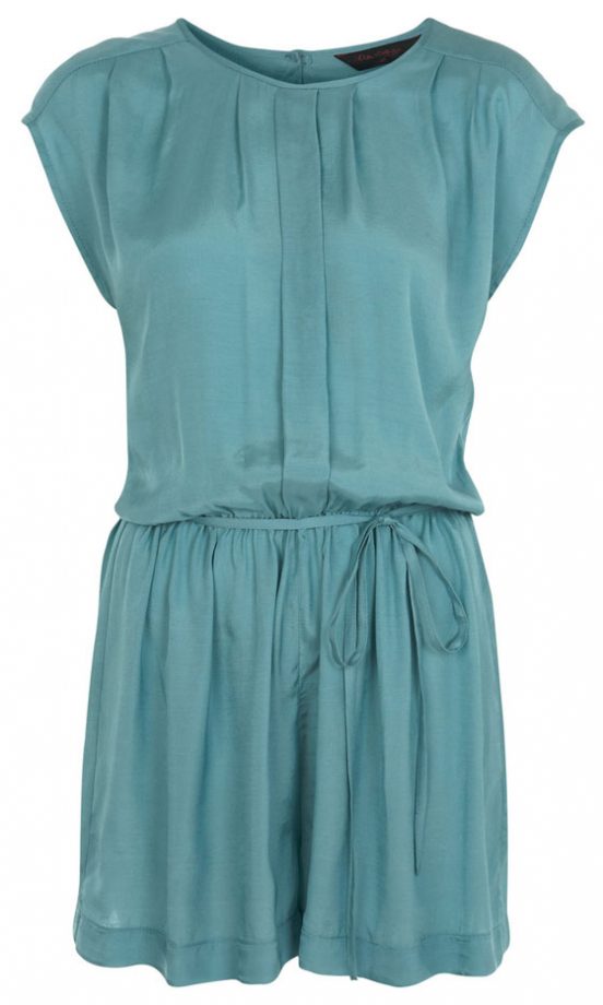 Miss Selfridge Green Pintuck Playsuit, £35