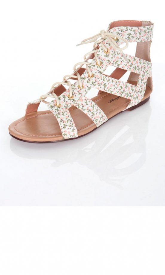 Miss Selfridge Floral Gladiator Sandals, £22