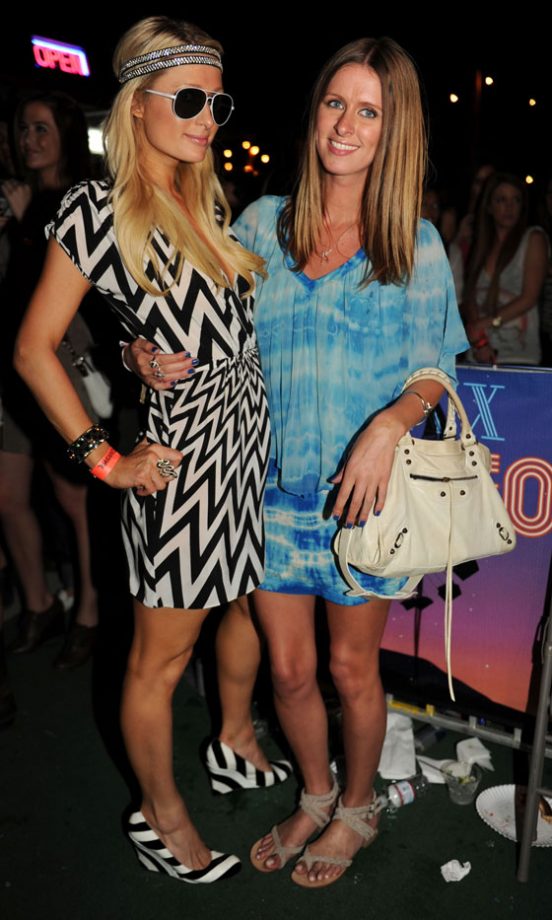 Paris Hilton And Nicky Hilton At Coachella Music Festival 2011
