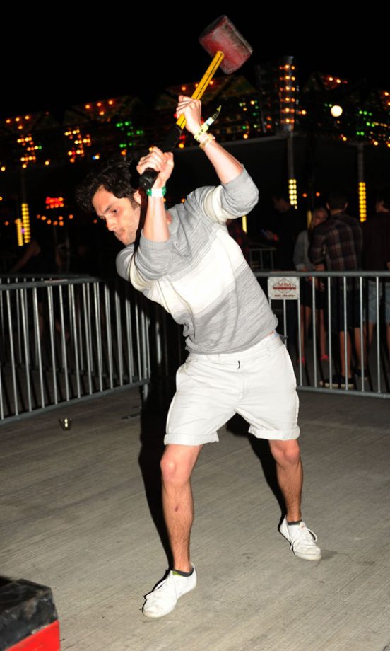 Penn Badgley At Coachella Music Festival 2011
