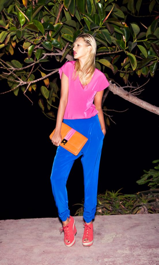 Primark Pocket Tee, £18, Trousers, £15 And Red Wedge, £20 - Coming Soon