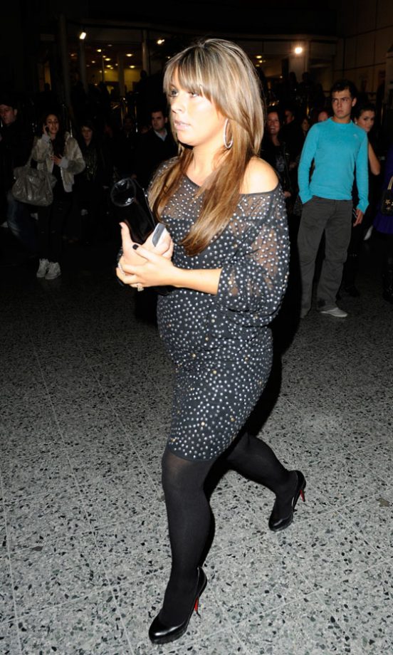 Coleen Rooney Arrives At Beyonce's Concert In Manchester, November 2009