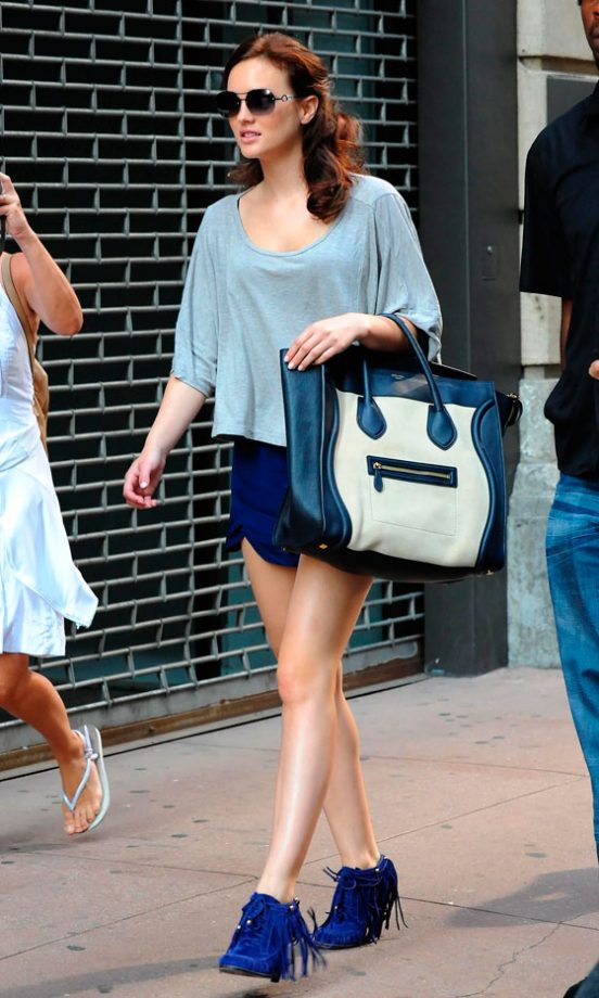 Leighton Meester On The Set Of Gossip Girl, August 2010
