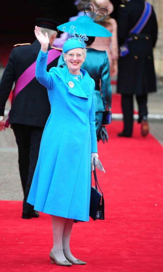 Denmark's Queen Margrethe Arrives At The Royal Wedding Of Kate Middleton And Prince William, 2011