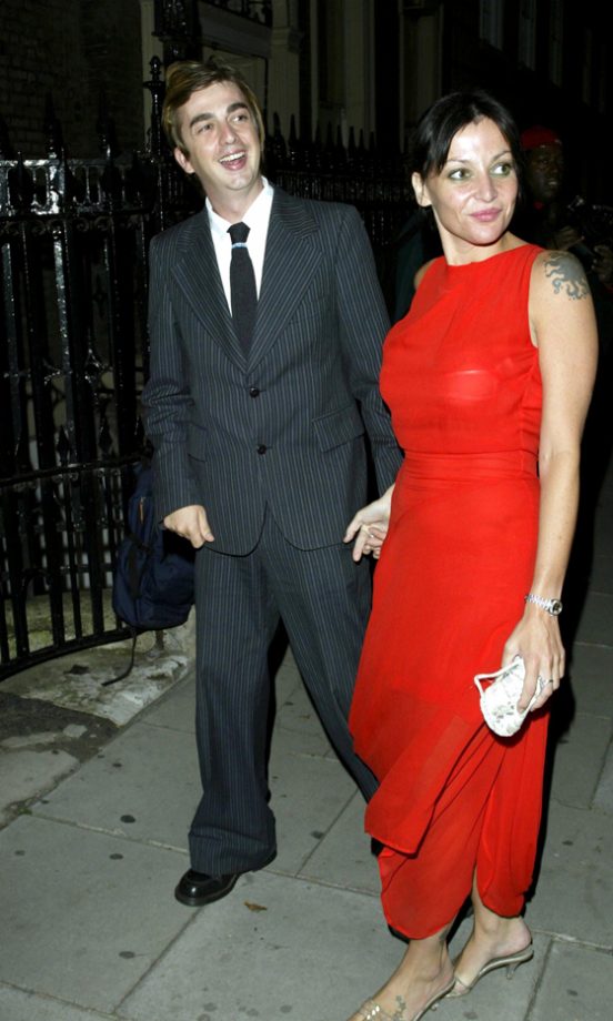 Pearl Lowe And Danny Goffey At The Wedding Of Gwen Stefani And Gavin Rossdale In Covent Garden, September 2002