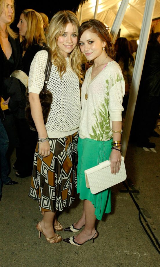 Mary-Kate And Ashley Olsen Start To Develop Their Unique Sense Of Style At The Starsky And Hutch Film Premiere, February 2004