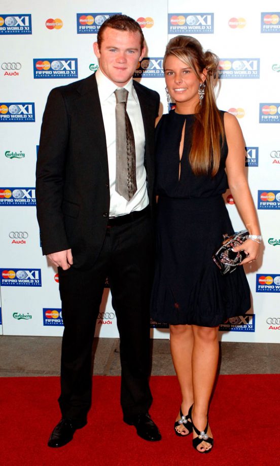 Coleen Rooney Glams Up With Fiance Wayne Rooney For An Awards Ceremony In London, September 2005