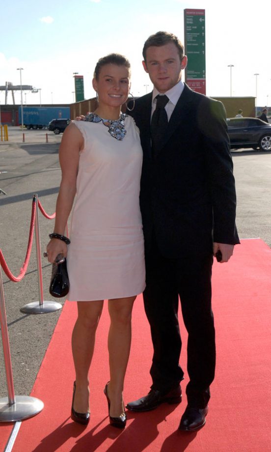 Coleen Rooney And Wayne Rooney Attend Manchester United's Player Of The Season Awards, May 2007