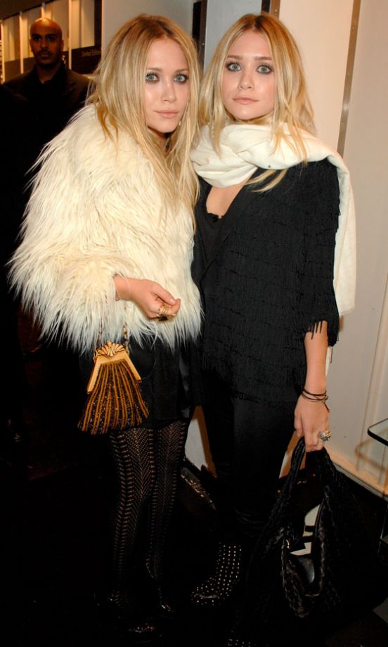 Mary-Kate Olsen And Ashley Olsen At A Dinner For Their Fashion Label, The Row, At Harvey Nichols, October 2007