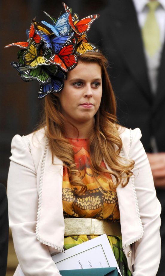 Princess Beatrice's Philip Treacy Butterfly Headpiece Takes The Fascinator Trend To A Whole New Level, May 2008