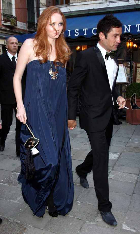 Lily Cole At Salma Hayek And Francois-Henri Pinault's Vow Renewal Celebration In Venice, April 2009