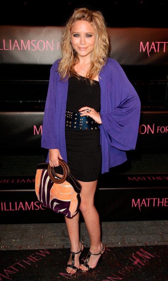 Mary-Kate Olsen Does A Super Glam Smokey Eye At Matthew Williamson For H&M's New York Launch, April 2008