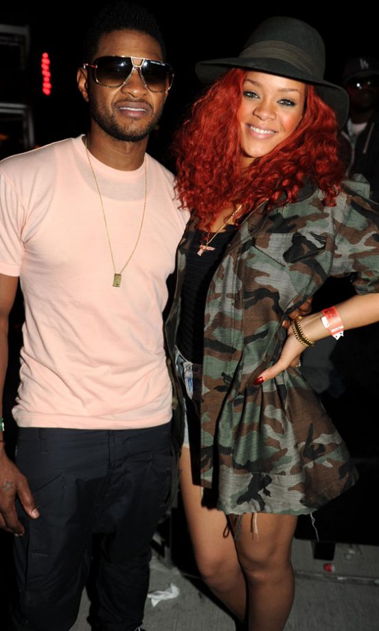 Usher And Rihanna At Coachella Music Festival 2011