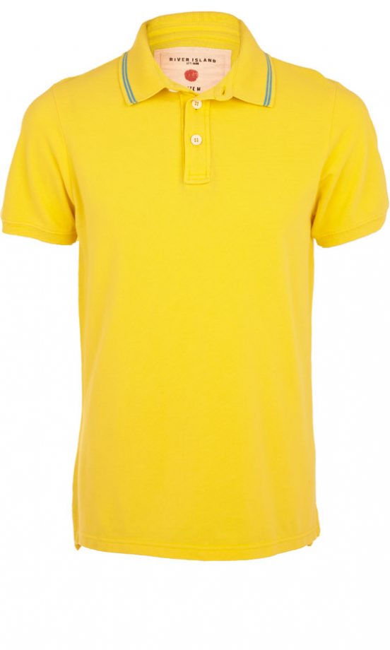 River Island Yellow Polo Shirt, £16.99 (In Stores Only)