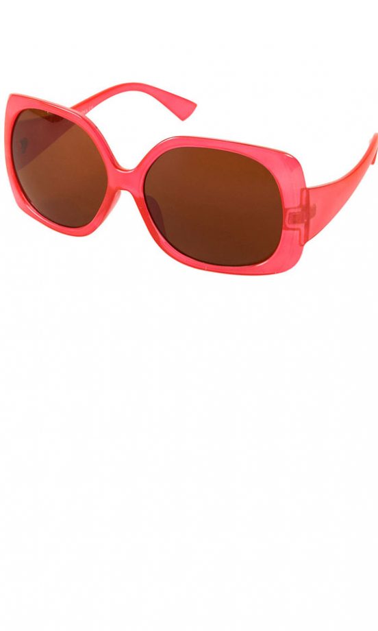 Topshop Hot Pink Oversize Square Sunglasses, £16