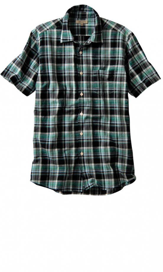 Uniqlo Blue Check Shirt, £19.99 - In Store Only