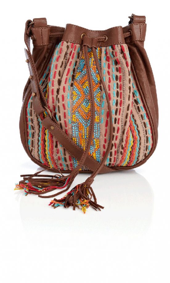 Warehouse Embroidered Drawstring Bag, £55