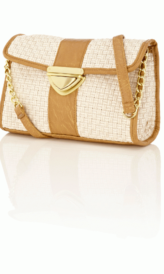 Warehouse Straw Crossbody Bag, £28