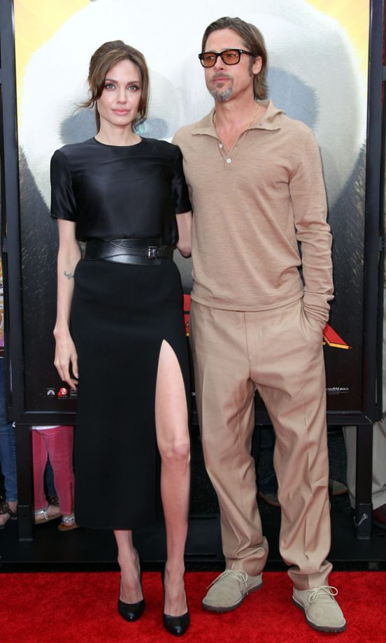 Angelina Jolie And Brad Pitt At The Premiere Of Kung Fu Panda 2, 2011